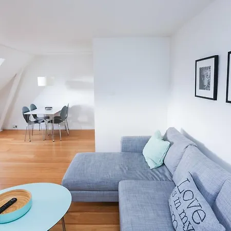 Апартаменты Modern, Bright Attic For Up To 3 Guests Копенгаген